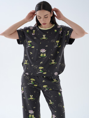 Купить Бавовняний комплект з футболки та капрі HAYS 70199 в Украина в Lingerie.ua - Одяг для дому та відпочинку, Фото 4