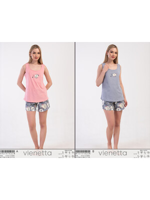 Хлопковый комплект с шортами VIENETTA 4101016224