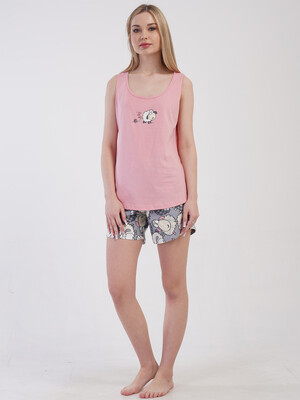 Купить Бавовняний комплект із шортами VIENETTA 4101016224 в Украина в Lingerie.ua - Одяг для дому та відпочинку, Фото 9