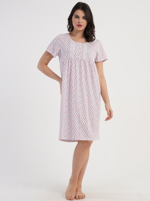 Купить Хлопковая ночная сорочка  с коротким рукавом VIENETTA 1618870070 в Украина в Lingerie.ua - Одяг для дому та відпочинку, Фото 7