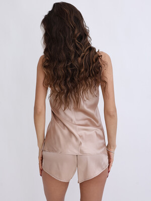 Купить Шелковая пижама из майки и шорт LINGERIE 170846-3-4 в Украина в Lingerie.ua - Одяг для дому та відпочинку, Фото 4