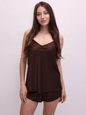 Купить Шелковая пижама из майки и шорт LINGERIE 170846-3-4 в Украина в Lingerie.ua - Одяг для дому та відпочинку, Фото 8
