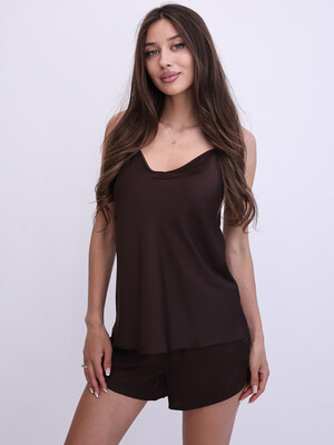 Купить Шовкова піжама з майки та шортів LINGERIE 170846-3-4 в Украина в Lingerie.ua - Одяг для дому та відпочинку, Фото 2