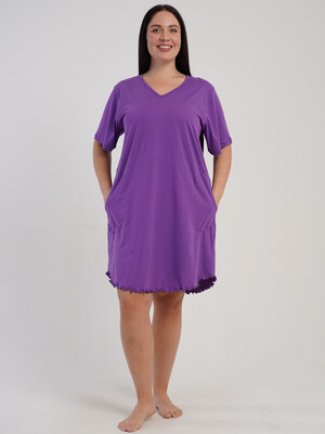 Купить Хлопковая летняя туника большого размера VIENETTA 5120200000 в Украина в Lingerie.ua - Одяг для дому та відпочинку, Фото 2