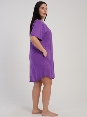 Купить Хлопковая летняя туника большого размера VIENETTA 5120200000 в Украина в Lingerie.ua - Одяг для дому та відпочинку, Фото 5