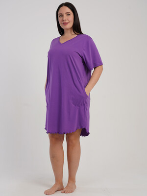 Купить Хлопковая летняя туника большого размера VIENETTA 5120200000 в Украина в Lingerie.ua - Одяг для дому та відпочинку, Фото 7