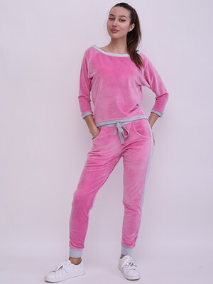 Купить Велюровый костюм женский LINGERIE (свитшот + джоггеры) 170858 в Украина