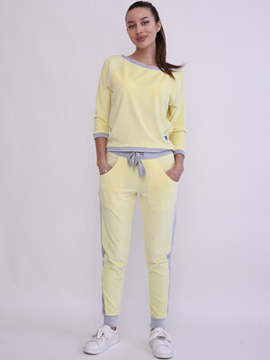 Купить Велюровый костюм женский LINGERIE (свитшот + джоггеры) 170858 в Украина в Lingerie.ua - Одяг для дому та відпочинку, Фото 9