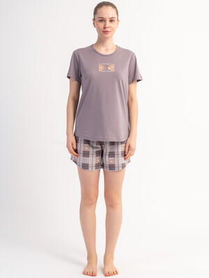 Хлопковый летний комплект женский (футболки + шорты) VIENETTA 5120577295