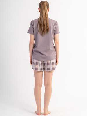 Купить Хлопковый летний комплект женский (футболки + шорты) VIENETTA 5120577295 в Украина в Lingerie.ua - Одяг для дому та відпочинку, Фото 6