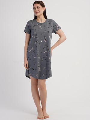 Купить Хлопковая туника с коротким рукавом VIENETTA 6020930531 в Украина в Lingerie.ua - Одяг для дому та відпочинку, Фото 4