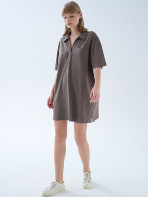 Купить Хлопковая туника свободного кроя с коротким рукавом HAYS 70566 в Украина в Lingerie.ua - Одяг для дому та відпочинку, Фото 2