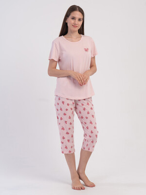 Хлопковый комплект из футболки и капри VIENETTA 6052132292
