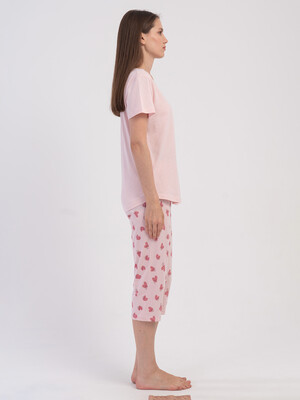 Купить Хлопковый комплект из футболки и капри VIENETTA 6052132292 в Украина в Lingerie.ua - Одяг для дому та відпочинку, Фото 2