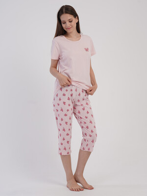 Купить Хлопковый комплект из футболки и капри VIENETTA 6052132292 в Украина в Lingerie.ua - Одяг для дому та відпочинку, Фото 5