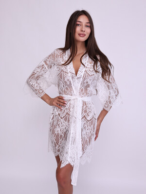 Купить Кружевной халат кимоно LINGERIE 170898 Stella в Украина в Lingerie.ua - Одяг для дому та відпочинку, Фото 2