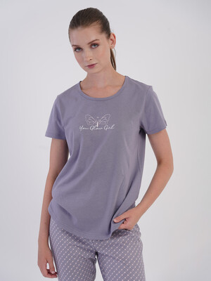 Купить Бавовняний домашній костюм (футболка + штани) VIENETTA 6050213748 в Украина в Lingerie.ua - Одяг для дому та відпочинку, Фото 8