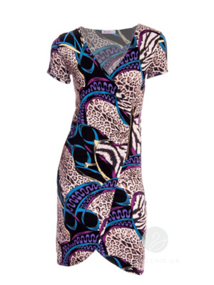 Купить Літня коротка сукня на запах COCOON Y10097 в Украина в Lingerie.ua - Одяг для дому та відпочинку, Фото 3