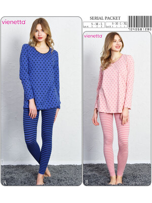 Купить Домашній комплект жіночий з довгим рукавом VIENETTA 7040581280 в Украина в Lingerie.ua - Одяг для дому та відпочинку, Фото 2