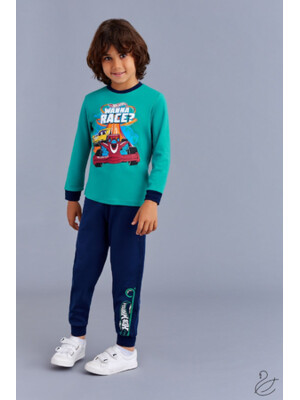 Купить Пижама для мальчика байковая HOT WHEELS L9840 в Украина в Lingerie.ua - Одяг для дому та відпочинку, Фото 2