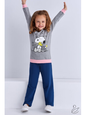 Купить Комплект для девочки байковый PEANUTS L9813 в Украина в Lingerie.ua - Одяг для дому та відпочинку, Фото 2