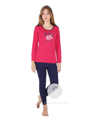 Домашний женский комплект с длинным рукавом PINKY STYLЕ 5060853236