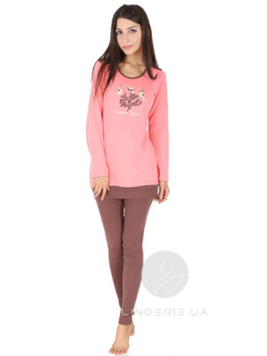 Купить Домашній жіночий комплект з довгим рукавом PINKY STYLЕ 5060853236 в Украина в Lingerie.ua - Одяг для дому та відпочинку, Фото 2