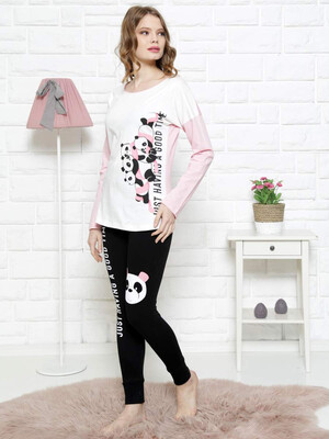 Трикотажный домашний комплект с длинным рукавом VIENETTA 0010690000