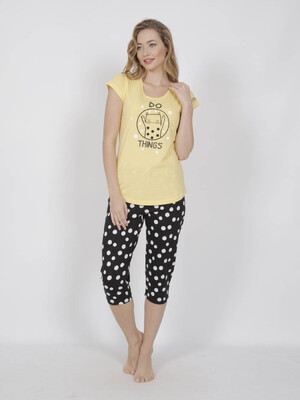 Купить Хлопковый комплект с бриджами VIENETTA 0080414123 в Украина в Lingerie.ua - Одяг для дому та відпочинку, Фото 5