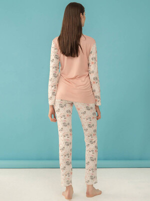 Купить Женская пижама из вискозы с длинным рукавом FEYZA 4040-В в Украина в Lingerie.ua - Одяг для дому та відпочинку, Фото 5