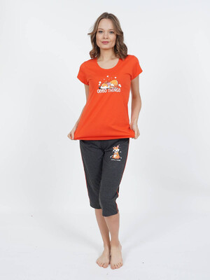 Купить Хлопковый комплект с бриджами VIENETTA 0100260000 в Украина в Lingerie.ua - Одяг для дому та відпочинку, Фото 9