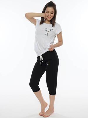 Купить Хлопковый комплект с бриджами VIENETTA 0120160000 в Украина в Lingerie.ua - Одяг для дому та відпочинку, Фото 5