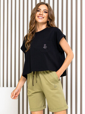 Купить Хлопковые шорты с отворотами LINGERIE 170578  в Украина в Lingerie.ua - Одяг для дому та відпочинку, Фото 9