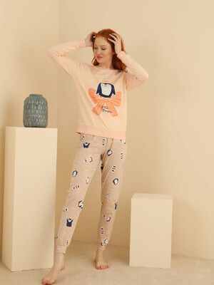 Купить Хлопковый домашний комплект с длинным рукавом SEVIM 13077 в Украина в Lingerie.ua - Одяг для дому та відпочинку, Фото 3