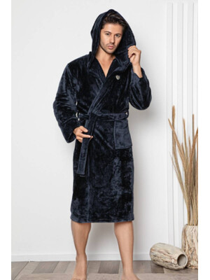 Купить Теплый халат мужской с капюшоном COCOON F14-5480 в Украина в Lingerie.ua - Одяг для дому та відпочинку, Фото 2