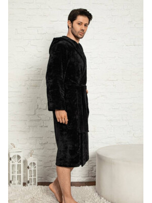 Купить Теплый халат мужской с капюшоном COCOON F14-5480 в Украина в Lingerie.ua - Одяг для дому та відпочинку, Фото 5