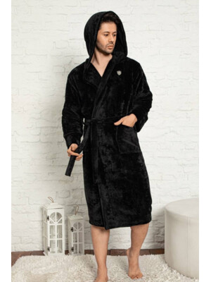 Купить Теплый халат мужской с капюшоном COCOON F14-5480 в Украина в Lingerie.ua - Одяг для дому та відпочинку, Фото 6