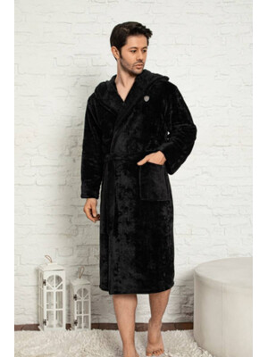 Купить Теплый халат мужской с капюшоном COCOON F14-5480 в Украина в Lingerie.ua - Одяг для дому та відпочинку, Фото 7