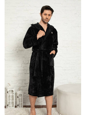Купить Теплый халат мужской с капюшоном COCOON F14-5480 в Украина в Lingerie.ua - Одяг для дому та відпочинку, Фото 9