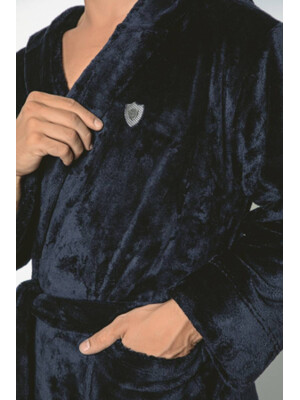 Купить Теплый халат мужской с капюшоном COCOON F14-5480 в Украина в Lingerie.ua - Одяг для дому та відпочинку, Фото 10