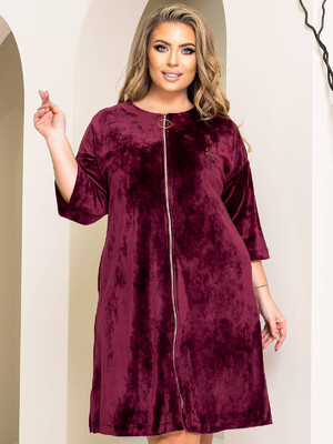 Купить Велюровый халат на молнии LINGERIE 170624  в Украина в Lingerie.ua - Одяг для дому та відпочинку, Фото 9