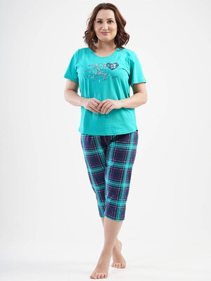 Купить Комплект женский из футболки и капри VIENETTA 1120700402 в Украина в Lingerie.ua - Одяг для дому та відпочинку, Фото 1