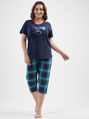 Купить Комплект женский из футболки и капри VIENETTA 1120700402 в Украина в Lingerie.ua - Одяг для дому та відпочинку, Фото 4