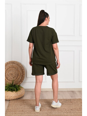 Купить Трикотажный костюм большого размера с шортами ADROM 3435 Girls_Power в Украина в Lingerie.ua - Одяг для дому та відпочинку, Фото 8