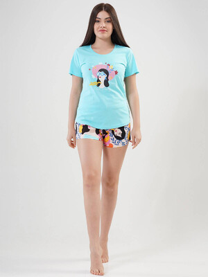 Купить Хлопковый комплект с шортами VIENETTA 1121100230 в Украина в Lingerie.ua - Одяг для дому та відпочинку, Фото 6