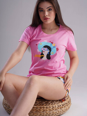 Купить Хлопковый комплект с шортами VIENETTA 1121100230 в Украина в Lingerie.ua - Одяг для дому та відпочинку, Фото 7