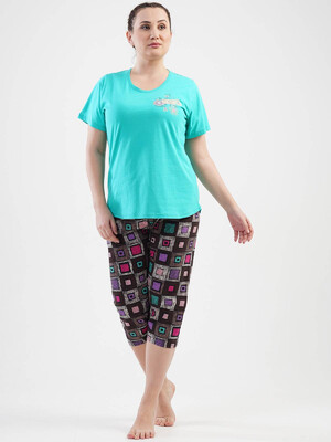 Купить Хлопковый комплект с капри VIENETTA 1120450055 в Украина в Lingerie.ua - Одяг для дому та відпочинку, Фото 1