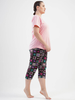 Купить Хлопковый комплект с капри VIENETTA 1120450055 в Украина в Lingerie.ua - Одяг для дому та відпочинку, Фото 4