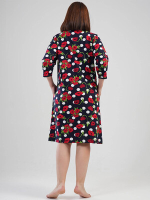 Купить Халат женский VIENETTA 1120320012 на молнии кор рукав в Украина в Lingerie.ua - Одяг для дому та відпочинку, Фото 2