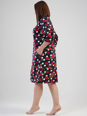 Купить Халат женский VIENETTA 1120320012 на молнии кор рукав в Украина в Lingerie.ua - Одяг для дому та відпочинку, Фото 3